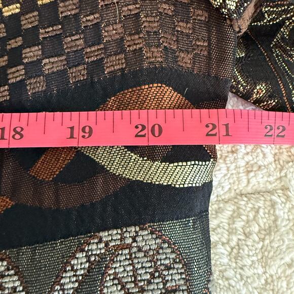 Molly & Maxx Women's Zip Up Collared Brown Tapestry Jacket Size Large - Picture 11 of 15